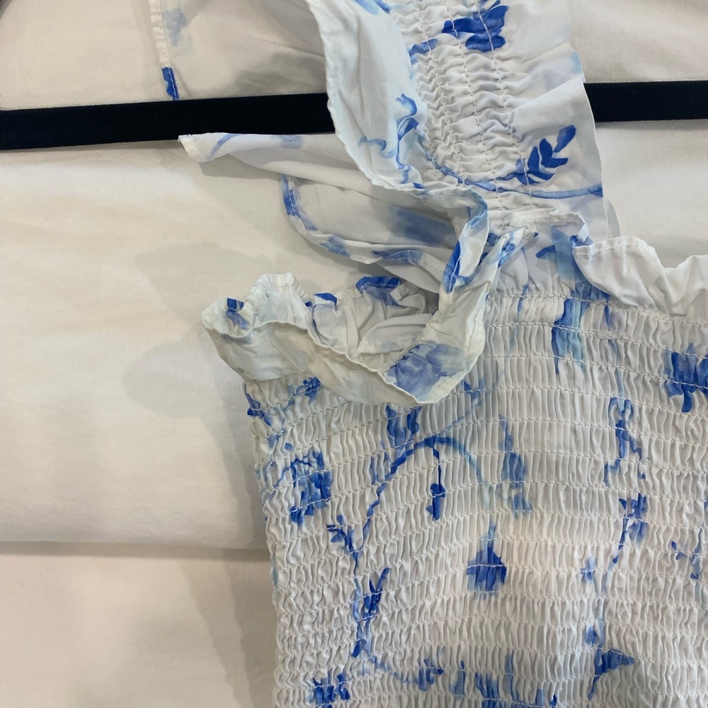Ellie Nap Dress - Blue Botanical